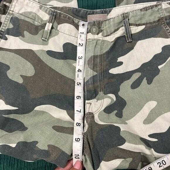 SKU 2 Mother The Misfit Camo Side Stripe Pants 26 Green Blue Red - Picture 7 of 9